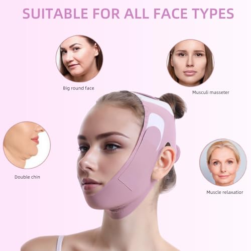 face lift prevent sagging chin up mask v shaped face mask chin strap for sleeping v-line maskjawline shaperlilacm