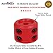 AUTMATCH Winch Cable Hook Stopper (2 Pack), Silicone Rubber Winch Stopper for Wire & Synthetic Rope, Winch Line ATV UTV, Shock Absorbent, Prevent Pulling Bounce and Abrasion, Red