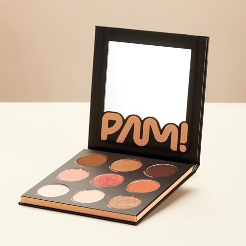 PALETA MULTIFUNCIONAL 9 CORES - CONTORNO + BLUSH + ILUMINADOR 9 NECESSÁRIOS! PAM BY PAMELLA