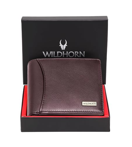 Image of WildHorn Rfid Protected Leather Wallet For Men, Brown