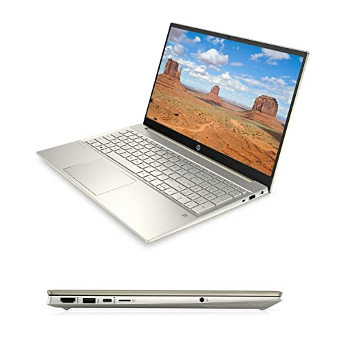 Image of HP Pavilion 15.6 inch Touchscreen FHD Intel i5-1135G7, 512GB SSD 8GB RAM Iris Xe Graphics Win 10, B&O- Lunar Gold