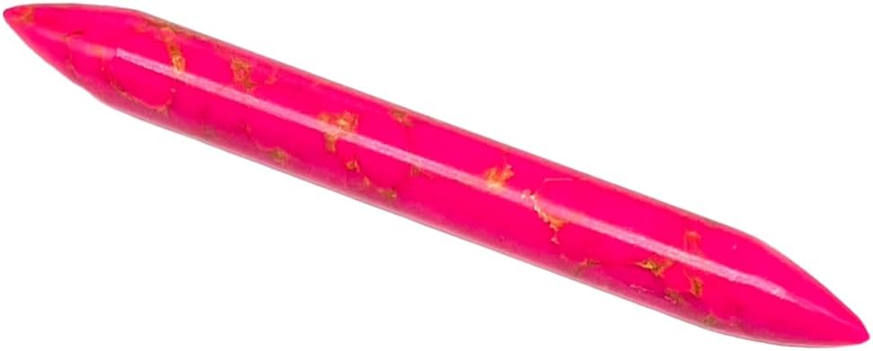 Uni Craft Tribal Septum Piercing Jewelry, Handcrafted Pink Copper Turquoise Crystal, for 14g to 1/2"