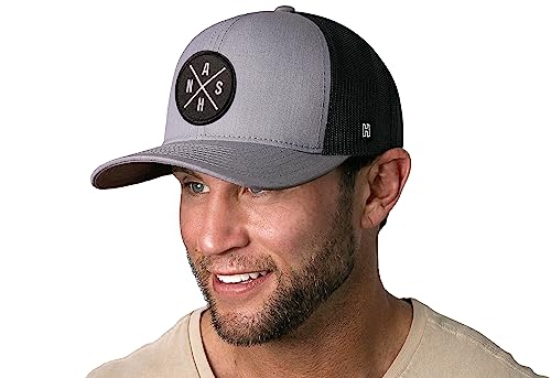 Image of HAKA State City Trucker Hat for Men & Women, Adjustable Baseball Hat, Mesh Snapback, Sturdy Outdoor Black Golf Hat