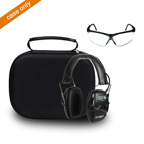 Aproca Hard Storage Carrying Travel Case, For Howard Leight Impact Sport Od Electric Earmuff And Genesis Sharp-Shooter Safety Eyewear Glasses(Black) #TOP5