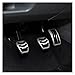 AT MT Stainless Steel Car Interior Fit For GAS Fuel Pedal Brake Pedals Cover Fit For Ford Focus 2 3 4 MK2 MK3 MK4 2005-2017 Accessories(3Pcs AT with rest)