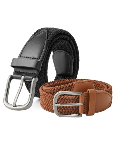 AWAYTR Boys Elastic Braided Belt - Stretch Golf Belt for Boys and Girls