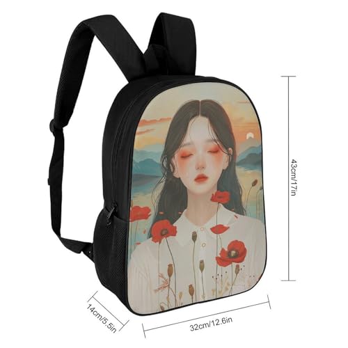 Long Hair Beauty Bookbag - Ultra Lightweight Portable Backpack Work Travel Backpack for Men Women Fits 16 Inch Notebook2