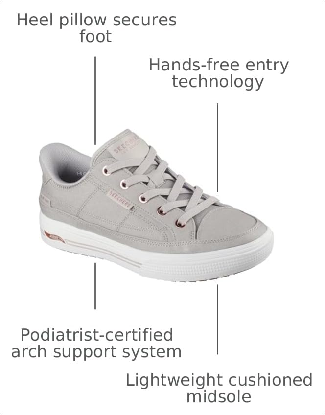 Image of Skechers Women's Arch Fit Arcade-See Ya There Hands Free Slip-ins Sneaker