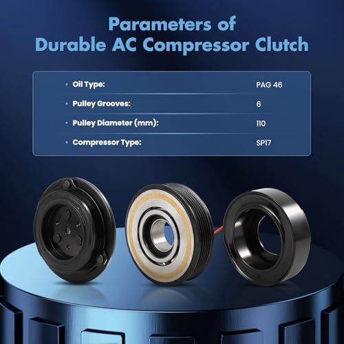 Image of ECCPP A /C Compressor Clutch 2010-2012 Fit for Ford Fusion 3.5L