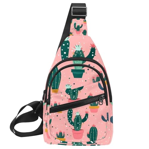 Mochila cruzada de cactus para viajar y correr con total comodidad