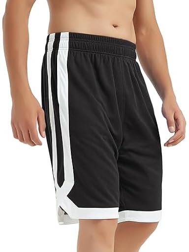 TopTie Pantalones Cortos Baloncesto Hombre Gym Pantalones Deportiva Running Ropa Fútbol con Bolsillos Pretina Elástico Tejido Suave y Secado Rápido | Ya disponible en tu tienda friki favorita! En mundofriki.es!