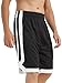 TopTie Two Tone Basketball Shorts for Men with Pockets, Pocket Training Shorts-Black-L