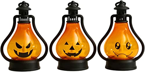Lanterne d'Halloween LED avec bougie électronique de table - 5