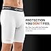 Shock Doctor Compression Shorts with Protective Bio-Flex Cup, Moisture Wicking Vented Protection, White, Youth, Medium
