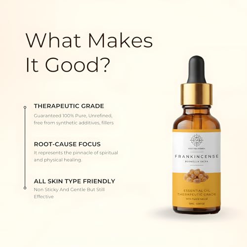 Image of Frankincense Essential Oil (Loban) | | 100% Pure & Undiluted Therapeutic Grade | Skin Rejuvenation, Hair Growth & Aromatherapy- 15