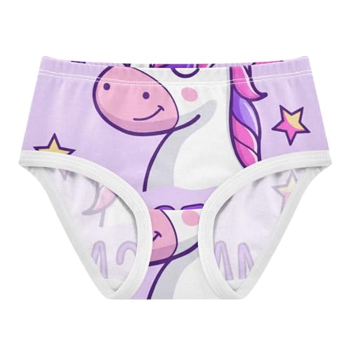 Cute Unicorn Purple Girls Underwear Toddler 2t Cotton Cute Panties Girl Animals Undies Kids Briefs