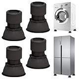 piedini per lavatrice, 4 Pezzi Piedini Antivibrazione Impilabili, Antiscivolo Universale Piedini Gommine, Frigorifero e Ammortizzatori Lavatrice, per Lavatrici e Asciugatrici