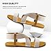 Sandals For Women │ Cute Comfortable Flat Sandals With Elastic Strap│Durable Slip On Womens Sandals Clearance│Ladies Boho Cushion Shoes For Summer Fashion Casual Sandal (Beige, Size 10)