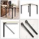 SUMNACON 4pcs 40CM Klapptisch Beine aus Eisen Hohe Beanspruchung Tischbeine Tischfüße klappbar Möbel Beine Füße Laptop Kaffeetisch Ersatz Beine für Bett Schrank Kleiderschrank Schwarz