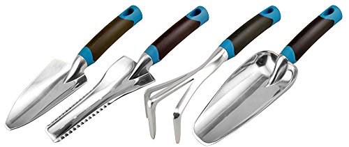 Radius Garden 31501 DIG 4-Piece Gardening Hand Tool Set, Blue