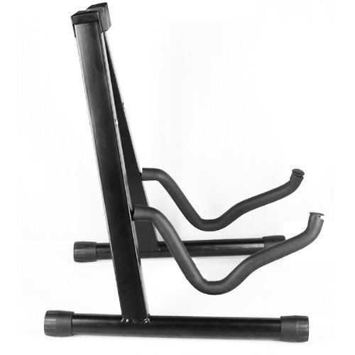 Supporto Da Pavimento Per Chitarra Rack A Frame Base Universale Fit Acustico Basso Elettrico (nero