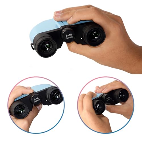 Binoculares compactos 6X18 ligeros para adultos y niños miniatura 5