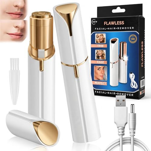 Afeitadora Facial Para Mujer,Depiladora De Vello Facial Portátil,Para Nariz Y Labio Superior,Barbilla Mejillas Y Patillas,Uso En Casa y Viaje