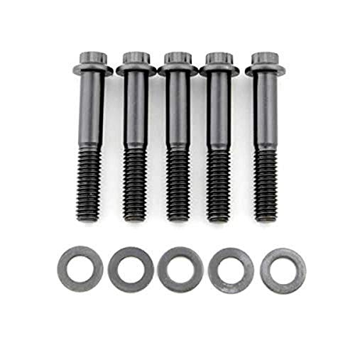 Image of ARP 642-2250 Black Oxide 3 /8-16 inch RH Thread 2.250 inch UHL 12-Point Bolt with 3 /8 inch Socket and Washer, (Set of 5)