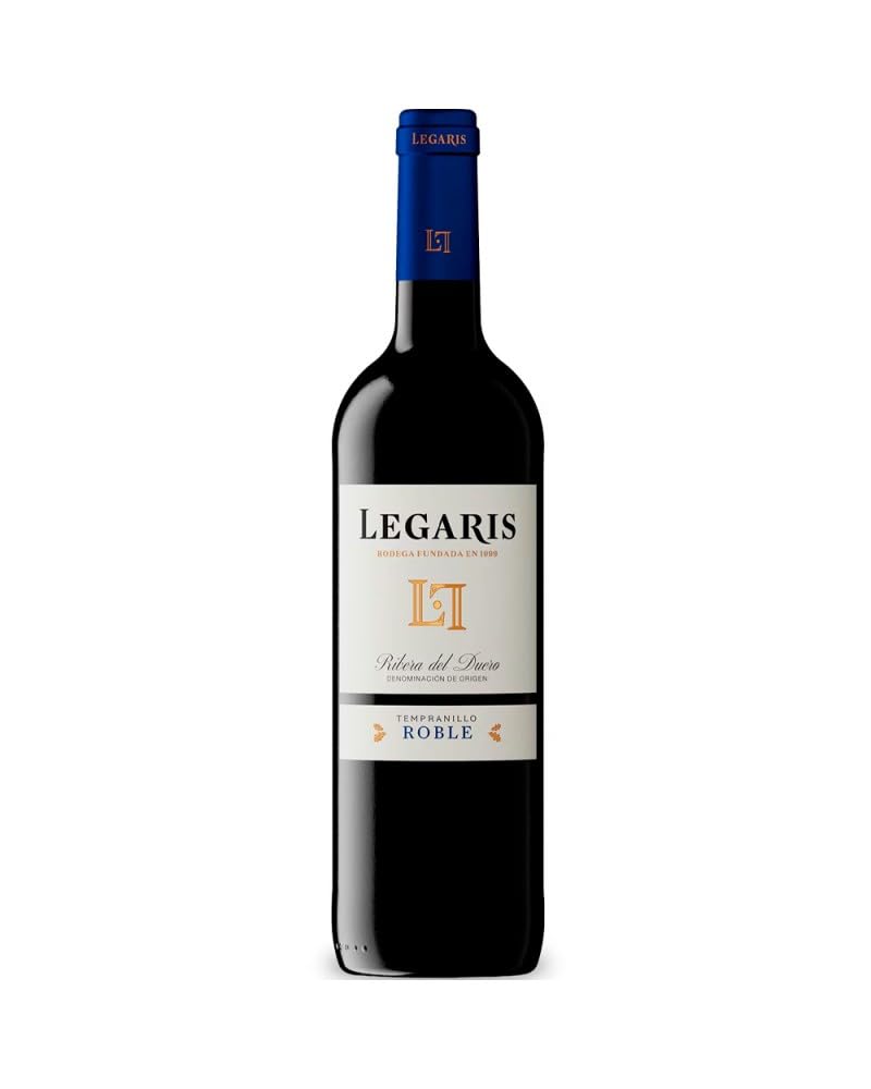 Legaris Roble - Vino tinto D.O Ribera del Duero, 100% Tempranillo - 75cl Botella 0,75L Vino Tinto