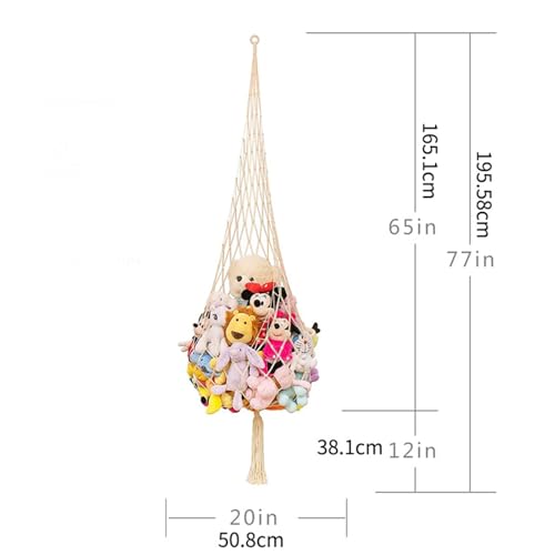 Filet de rangement de jouets en peluche 2m extensible