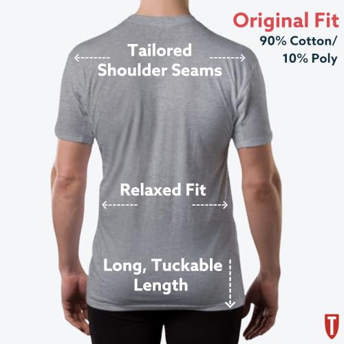 Image of Sweatproof Undershirt for Men w / Underarm Sweat Pads (Original Fit, Deep V-Neck)