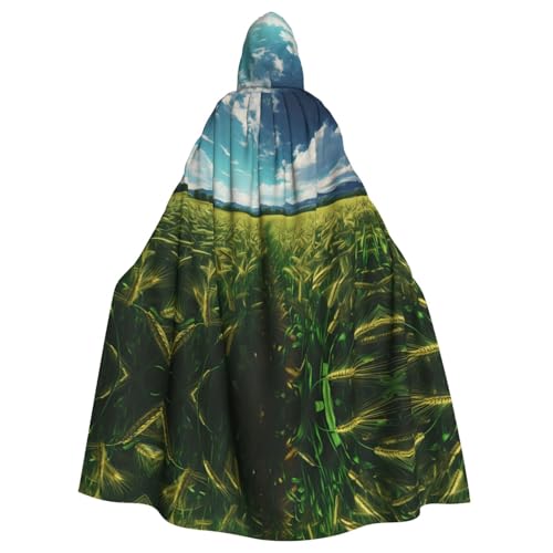 Veste à capuche verte pour fête : la cape longue adulte qui sublime votre look