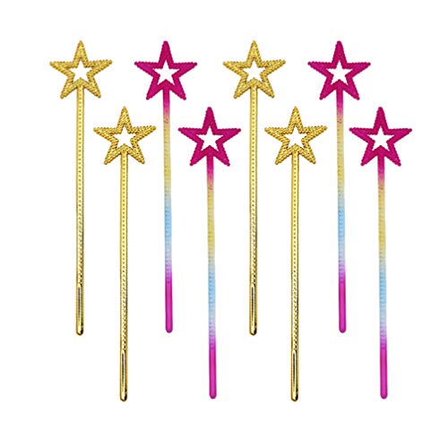 STOBOK Palillos mágicos Hada Estrella Palitos Hada Dorados Iridiscencia Palillos Princesa...