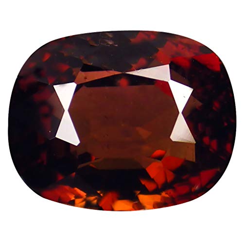 Tourmaline orange mozambic 2,36 ct pierre précieuse naturelle taille coussin