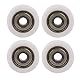 CNBTR 6x26x8mm flacher kunststoffbeschichteter abgedichteter Lagerstahl 626ZZ Führungsrolle Schiene Kugellager Rad 4er Pack