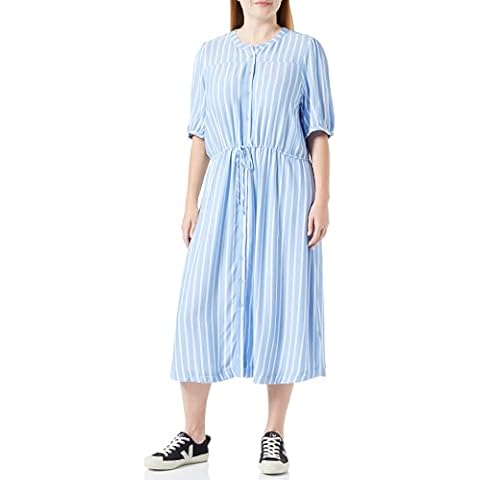 Vestido evasé Midi Ajustado en la Cintura Cover