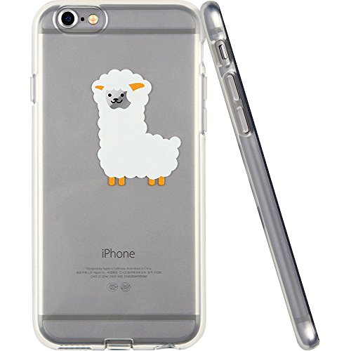 Electronic Silk Road iPhone 6 Case, iPhone 6s Case, ESR Clear Soft TPU Back Cover with Cute Pattern for 4.7 inches iPhone 6/6s (Llama)