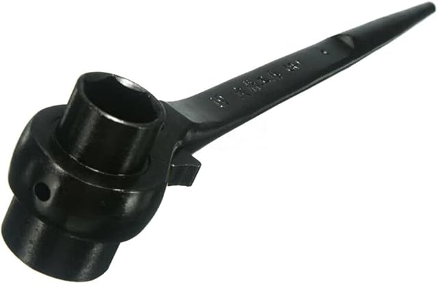 Ratchet Podger Spanner Steel Erecting Scaffold Tool Wrench Double Socket 19x21mm