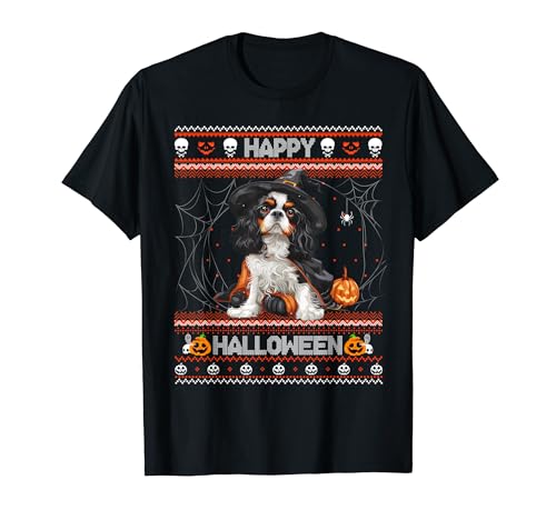 Happy Halloween Ugly Cavalier King Charles Spaniel Dog lover T-Shirt