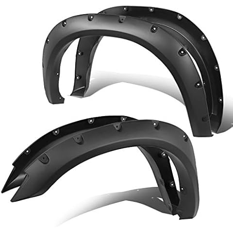 DNA Motoring WF-81007-MBK Fender Flares Cover