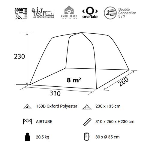 Aufblasbares Busvorzelt Brunner Trouper 2.0 Air für Camping