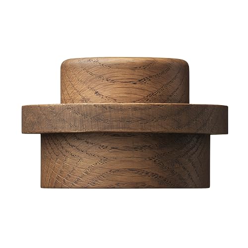 Room Copenhagen Lego Home Lot de 3 cintres muraux en bois foncé en chêne | Cintres fonctionnels et accessoires décoratifs pour la maison | Crochets muraux en 3 tailles