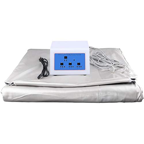 YAOBAO Sauna De Infrarrojos Lejanos para Interiores, 3 Zonas, Manta para Adelgazar, Antienvejecimiento, Alivia La Fatiga, Máquina De Belleza Corporal para Bajar De Peso, Desintoxicación, Belleza,AU