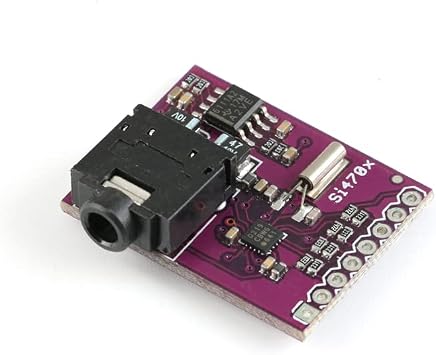 Si4703 FM Radio Tuner Module for Arduino, AVR, PIC, ARM Wireless RDS Filtering Carrier Board for Seamless Radio Broadcasting Integration