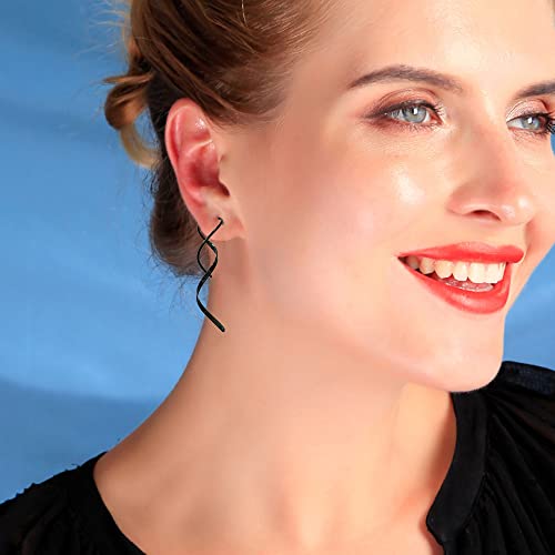 Ear Cuff Earrings For Women No Piercing Zircon Leaf Cuffs Helix Cartilage Clip On Wrap Earring Adjustable Ear Cuffs Jewelry Gifts For Teen Girls (Black) #TOP2