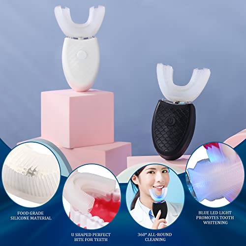 Romooa ROMOOA-90 2 Pieces Ultrasonic Electric Toothbrush Adults U Shaped Automatic Toothbrushes thumb #5