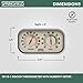 Springfield Color Track Humidity Meter and Indoor Thermometer, Analog Weather Station for the Bedroom, Nursery, Storage, and Inside the Home
