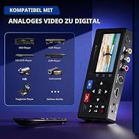 Portta VHS to Digital Converter, Video VHS Digitalisieren Recorder mit Remote, Videokassetten Digitalisieren Compatible with VHS, VCR, DVR, DVD, Hi8, Mini DV, Camcorder, Cassette Tape, Gaming Consoles – Ansicht 5