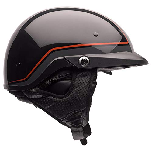 Bell Pit Boss Open-Face Motorcycle Helmet (Pin Orange/Black, X-Large/XX-Large)