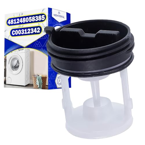 Bouchon Vidange Machine a Laver pour Pompe Vidange 67 x 57 x 40 mm avec le Code Original 481248058385 C00312342 pour Whirlpool pour Philips pour Indesit pour...